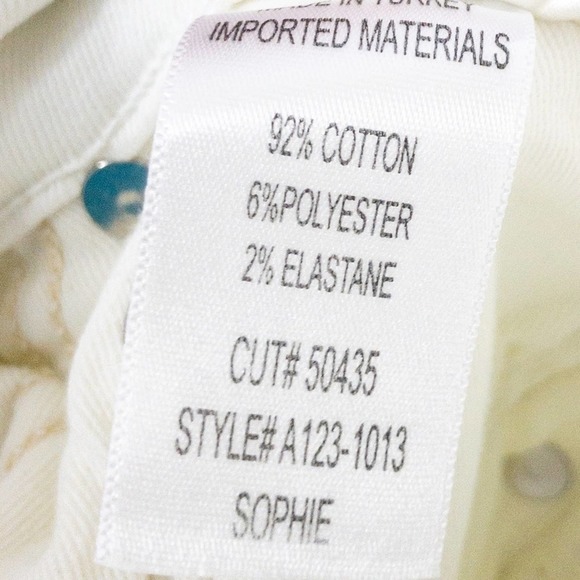 NEW!!! AGOLDE Sophie Mid-Rise Ankle Phantom white skinny jeans, stretch, Size 32 - Picture 7 of 8